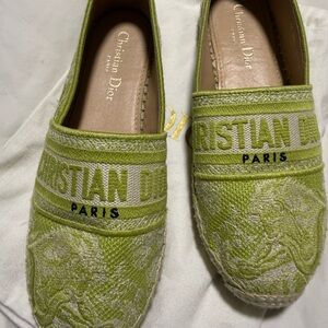 Dior Lime Green Espadrilles for Women